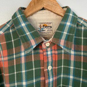FAHERTY The Surf Organic Cotton Flannel Button-Up Shirt